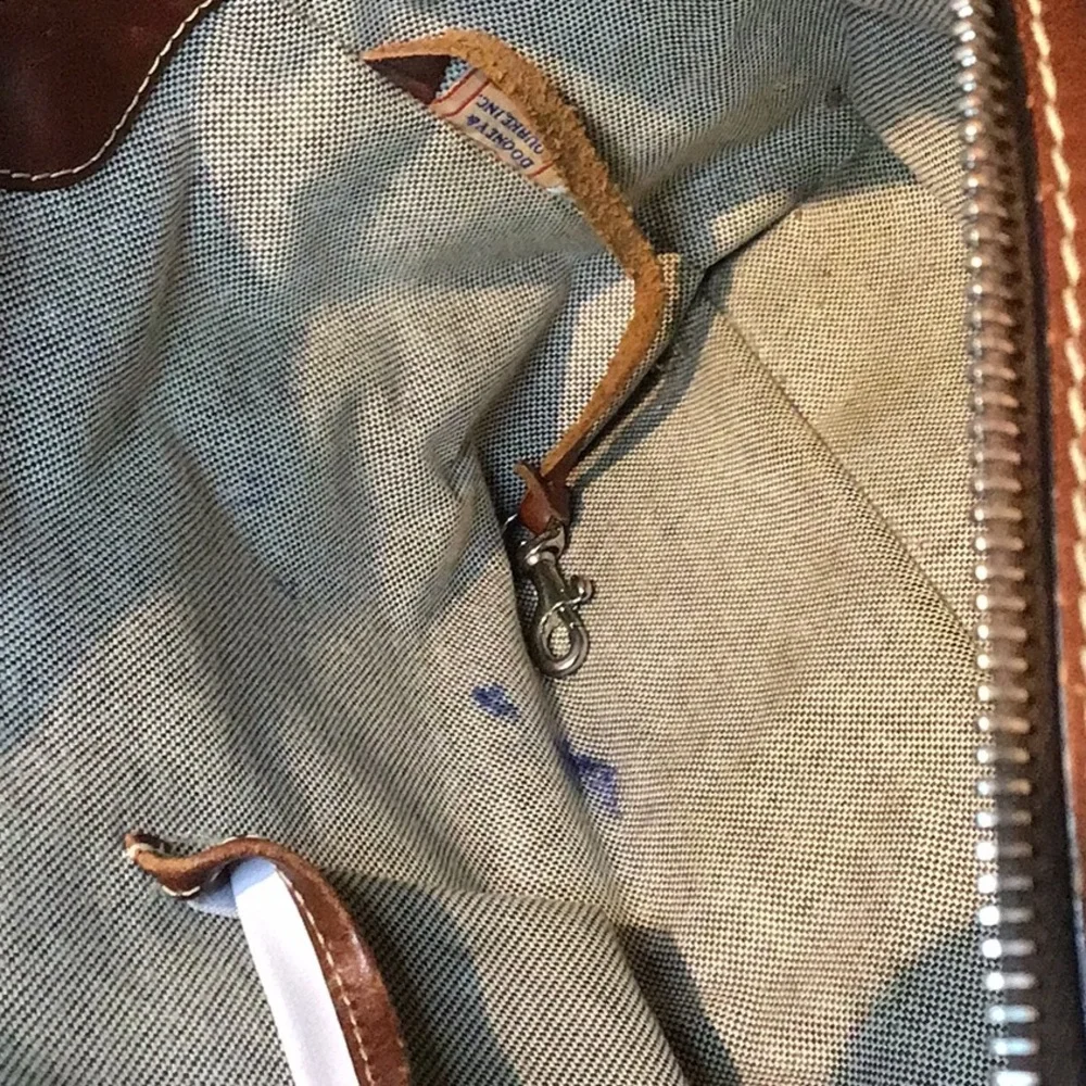 Dooney & Bourke Double Pocket Tote Green Signature Print Anniversary